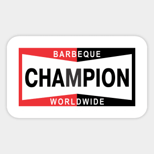 Barbeque Champion Sticker